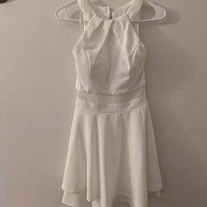 Windsor White Halter Mini Dress